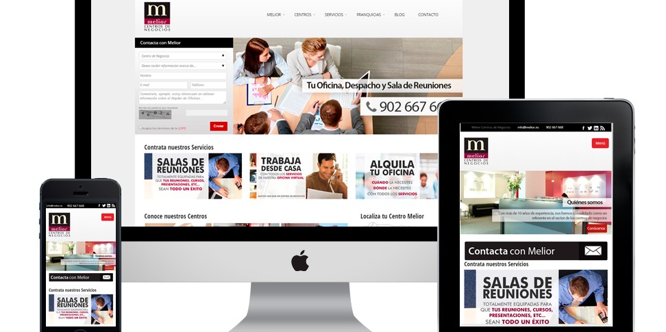 Melior pagina web responsive Pagina web Melior Centros de negocios responsive